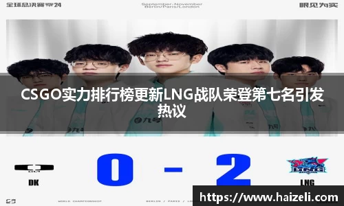 CSGO实力排行榜更新LNG战队荣登第七名引发热议